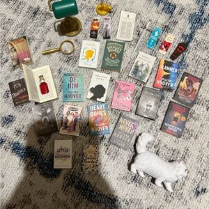 Miniature Book Collection with Figurine